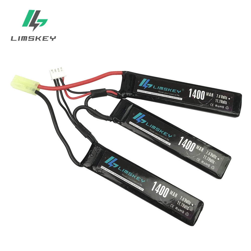 Limskey Power 3S 11.1V Lipo Battery For Airsoft 11.1V 1400mah 25C Tamiya/T Plug For Air Gun Mini Airsoft BB Guns Battery