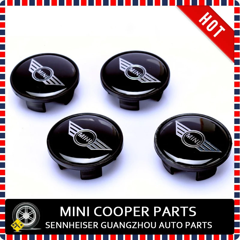 Brand New Wheel Cap Replacement Part LOGO Style Union Jack and Black For Mini Cooper R55 R56 R57 R58 R59 R60 R61 (4 Pcs/set)