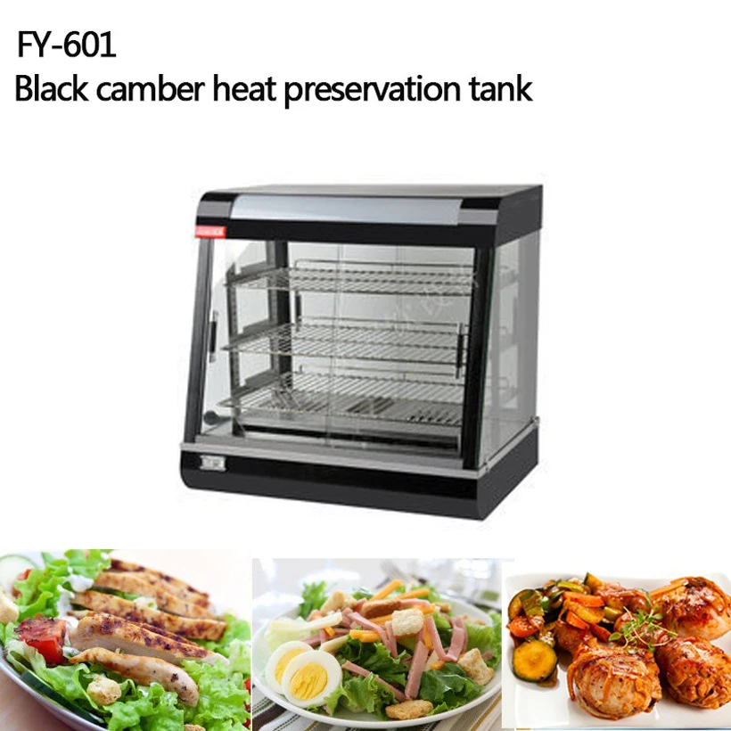 FY-601 Commercial Stainless Steel Electric Food Warmer Three layers Keep Food Warm Heated Display Cabinet Warming Showcase