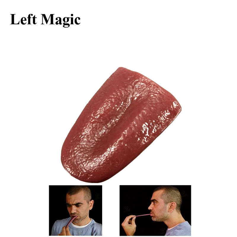 Horrible Tongue - Specially function FOR Halloween close-up terror mask magic trick false tongue magic gimmick accessories joke