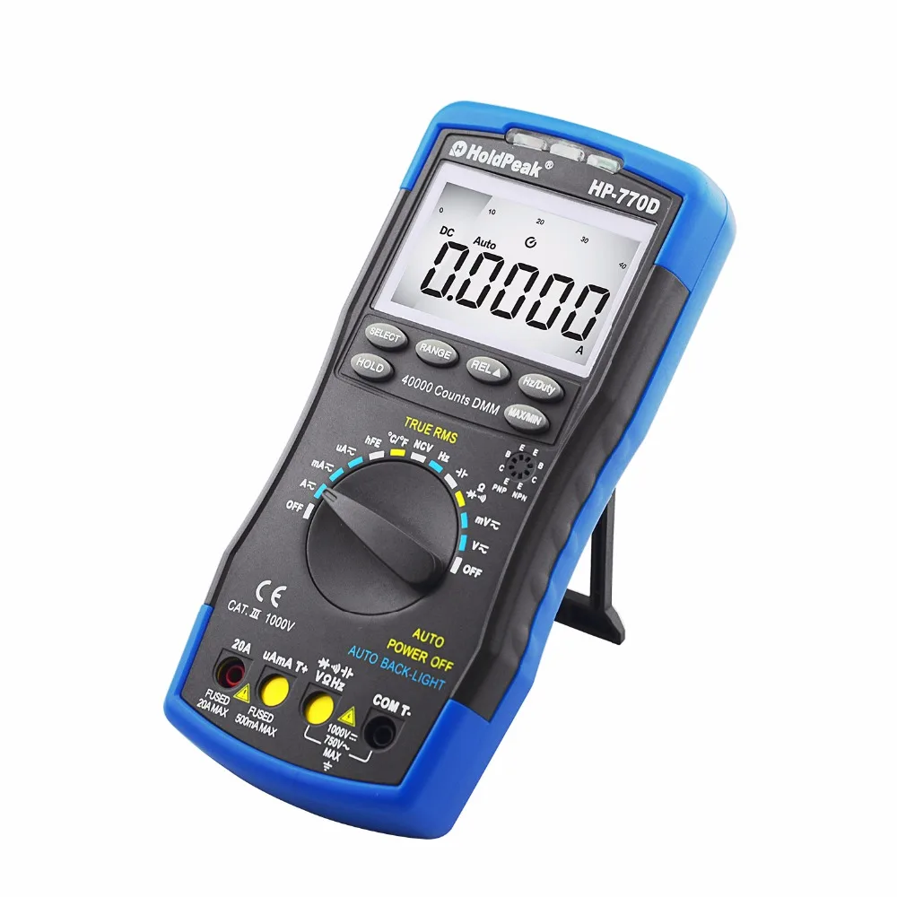 Multimeter high-accuracy digital multimeter Auto Range Multimetro True RMS 40000 Counts Measure Ohm Volt Amp Capacitor Tester