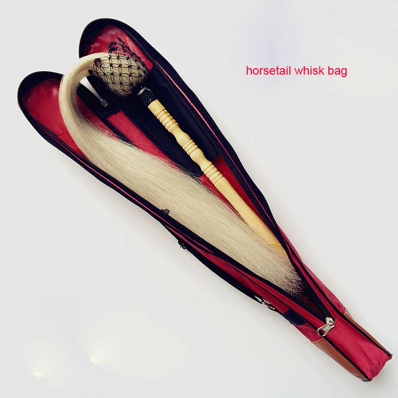 wood handle taoist fuchen horsetail dust Buddha tai chi Taoism taiji kung fu multiplier whisk