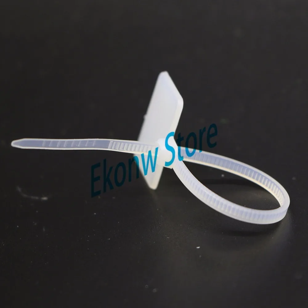 100pcs 500pcs 1000pcs White Plastic Nylon Mark Tags Label Sticker Cable Zip Ties 2.5mm x 100mm