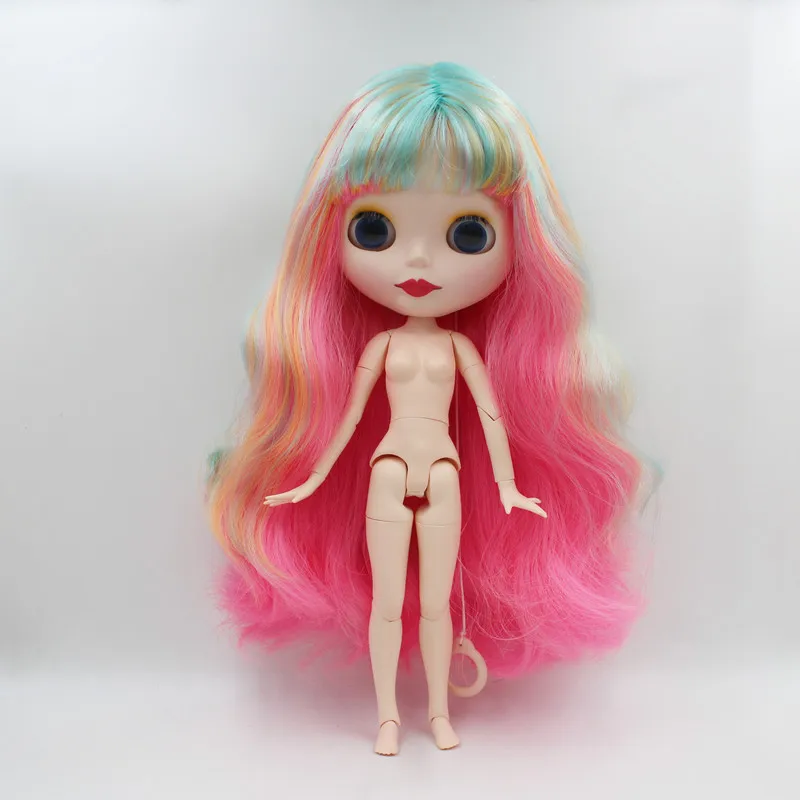 

Free Shipping big discount RBL-561J DIY Nude Blyth doll birthday gift for girl 4color big eye doll with beautiful Hair cute toy