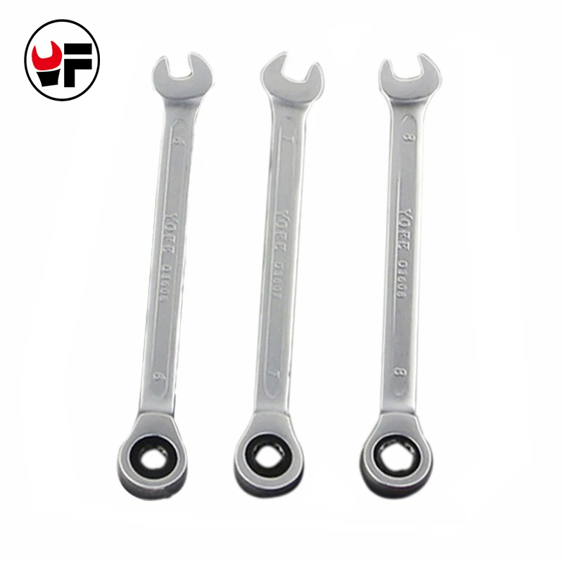 6,7,8mm Ratchet  wrench Combination Spanners Pocket Wrench Set kit  Hand Tools  a Set of keys wrenches chave catraca D6108