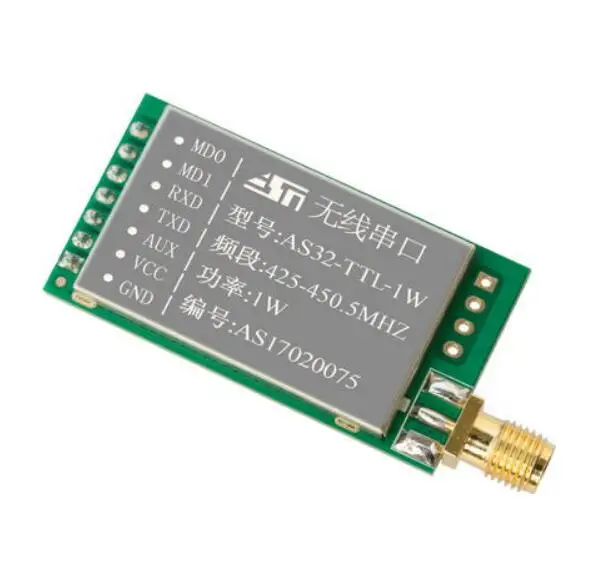 Long Range 8KM LoRa SX1278 rf Transmitter and Receiver Module AS32-TTL-1W UART 433 MHz 1W Wireless rf Transceiver+Antenna