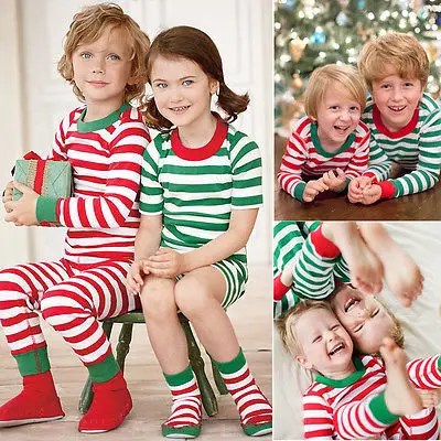 UNIKIDS Xmas Children Baby Kid Girl Boy Nightwear Pajamas Pyjamas Sleepwear Suit Christmas