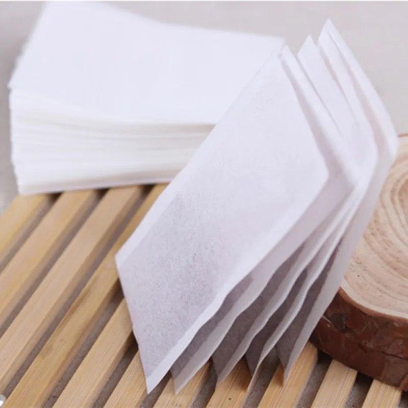 200Pcs Tea Bag Food Grade Hot-Sealed Filter Paper Can Contain  Variety  Spices Soup Filter Coffee Teabags High Gas Permeability