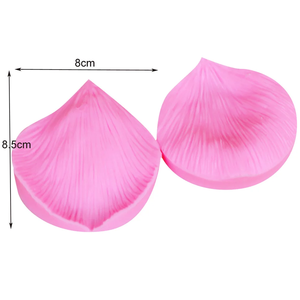 Rose Flower Petal Veiner &Cutter Silicone Molds Fondant Sugarcraft Gumpaste Clay Water Paper Baking Cake Decorating Tools CS221