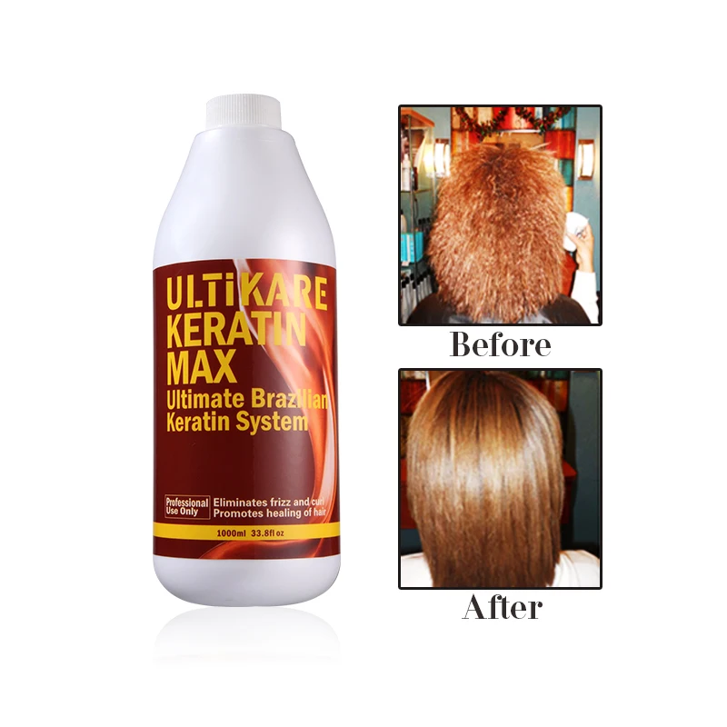 1000ml Brazilian Keratin Treatment Formalin 8% Straightener And Smoothy Shiny For Damaged Hair