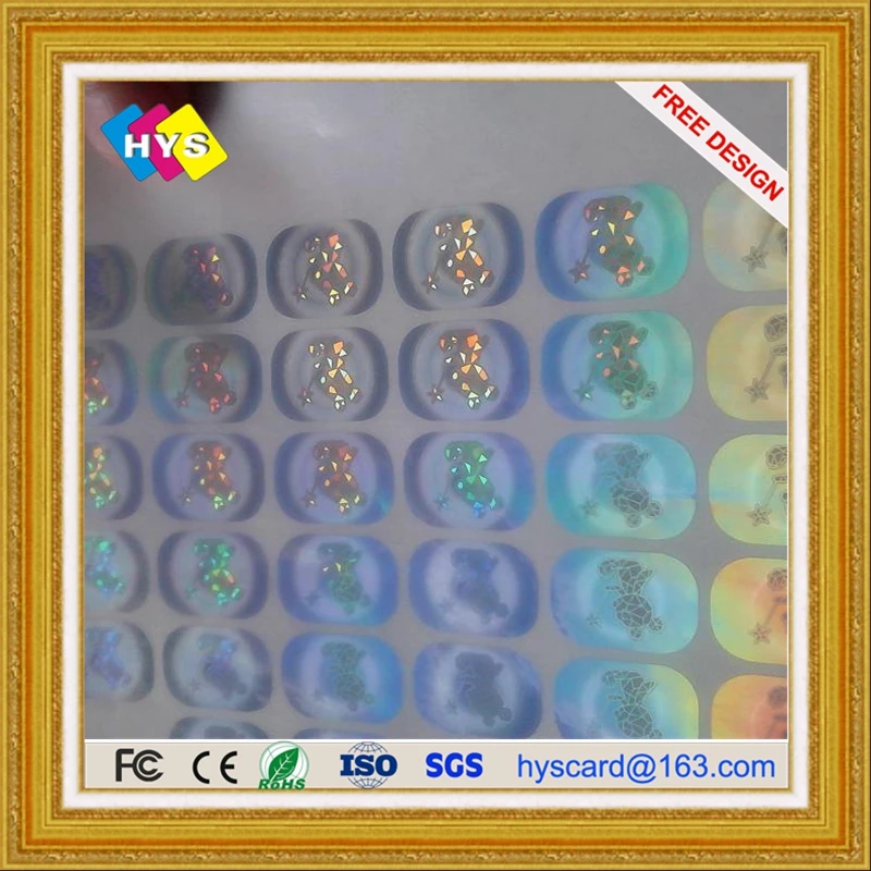 Hologram pvc card or paper card and business card custom-made supply