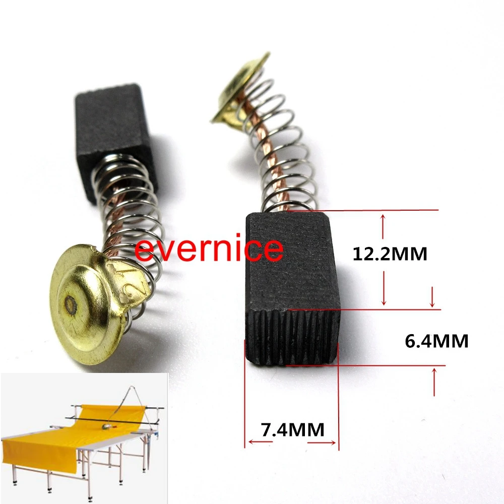 2 Pcs Carbon Brush For Cloth Cutting Machine End Cutter Tool