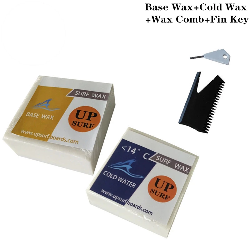 Wosk bazowy Surf Wax do deski surfingowej, klucz do wosku, wosk na zimno, ciepła, chłodna, woda tropikalna, klucz do płetw