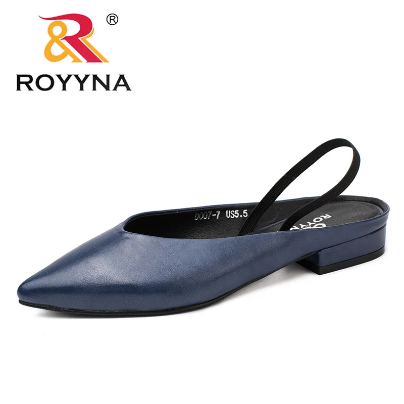 ROYYNA New Elegant Style Women Pumps Pointed Toe Women Shoes Square Heels Women Dress shoes Comfortable Light Fast Free Shipping