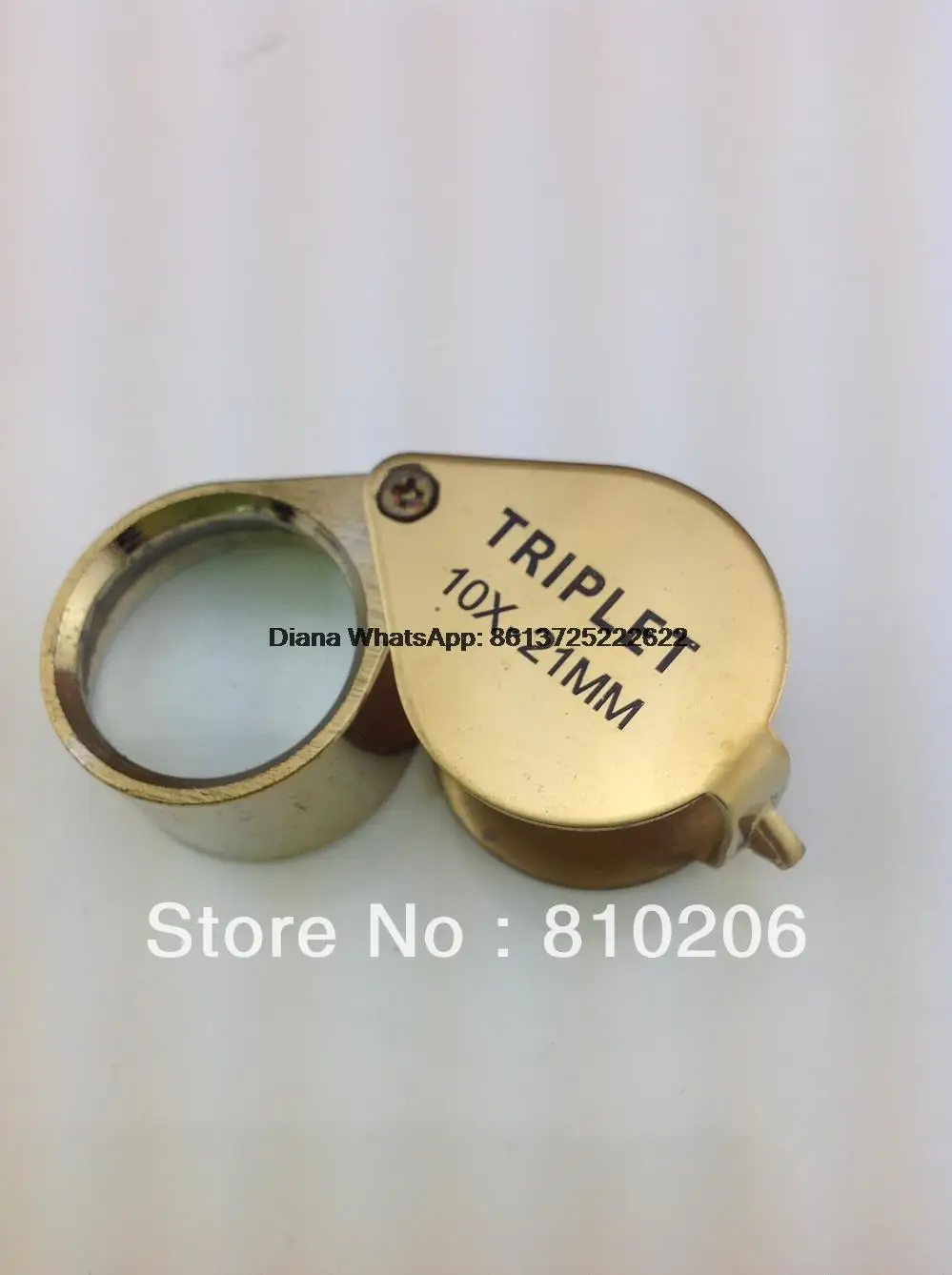 Mini 10X21 Glass Magnifying Magnifier Jeweler Eye Jewelry Loupe Loop for Jewelry Stamps Coins Checking