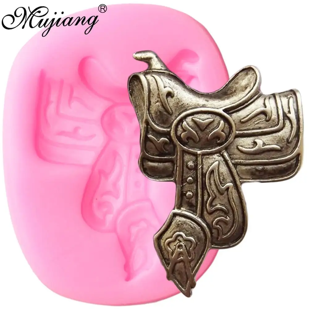 

3D Horse Saddle Silicone Molds Cupcake Baking Fondant Mold DIY Party Cake Decorating Tools Polymer Clay Candy Chocolate Moulds