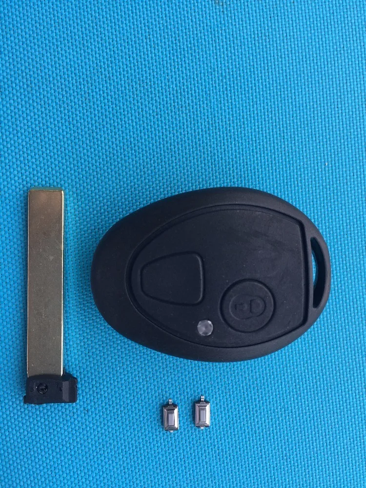 For Rover 75 MG ZT Replacement 2 Buttons Remote Key FOB Shell Case Uncut Blade +2Pcs Micro Switches Car Accessories Auto Parts