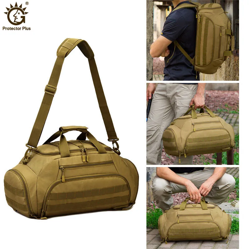 Men's Vintage Travel Bags Large Capacity Backpack Luggage Daily Handbag Bolsa Multifunction luggage duffle bag