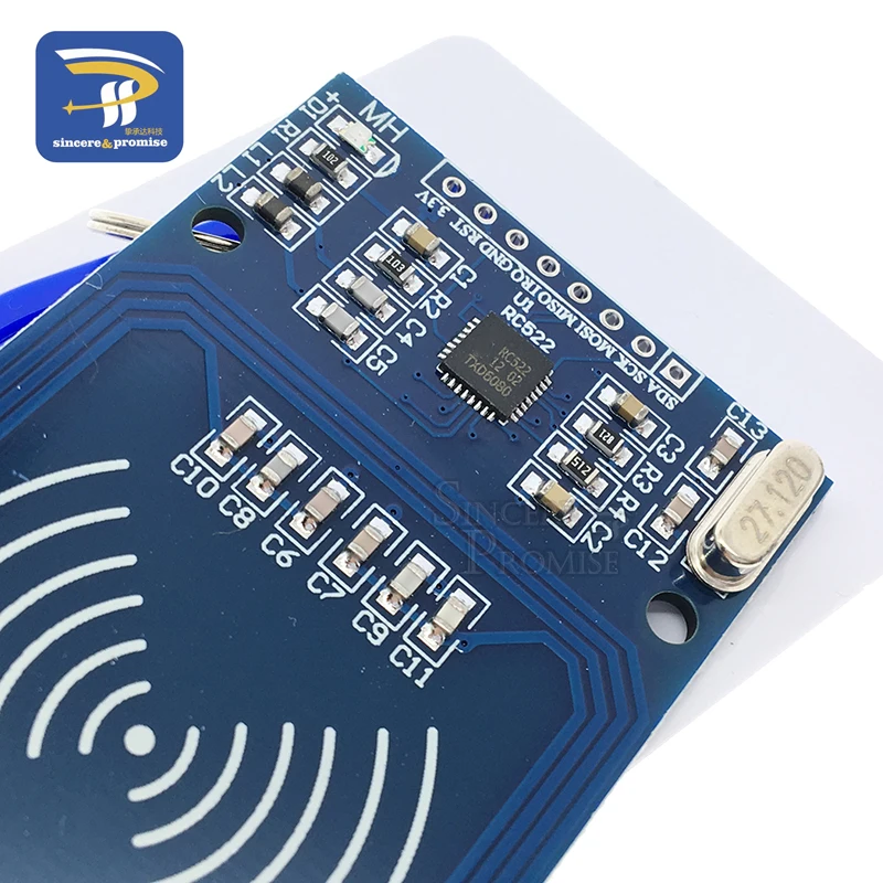 MFRC-522 RC-522 RC522 13.56 Mhz Antenna RFID IC Wireless Module For Arduino IC KEY SPI Writer Reader IC Card Proximity Module