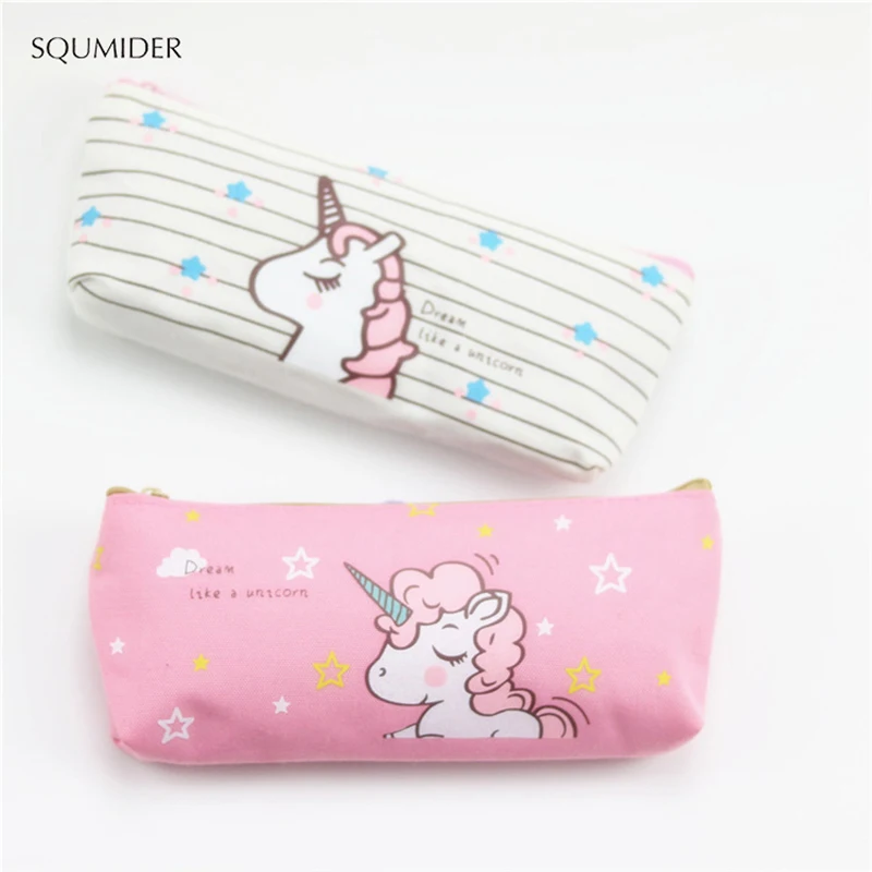 Creative Unicorn Pencil Case Large Capacity Pen Bag Cartoon Bag for Kids Gift Office School Stationery Supplies