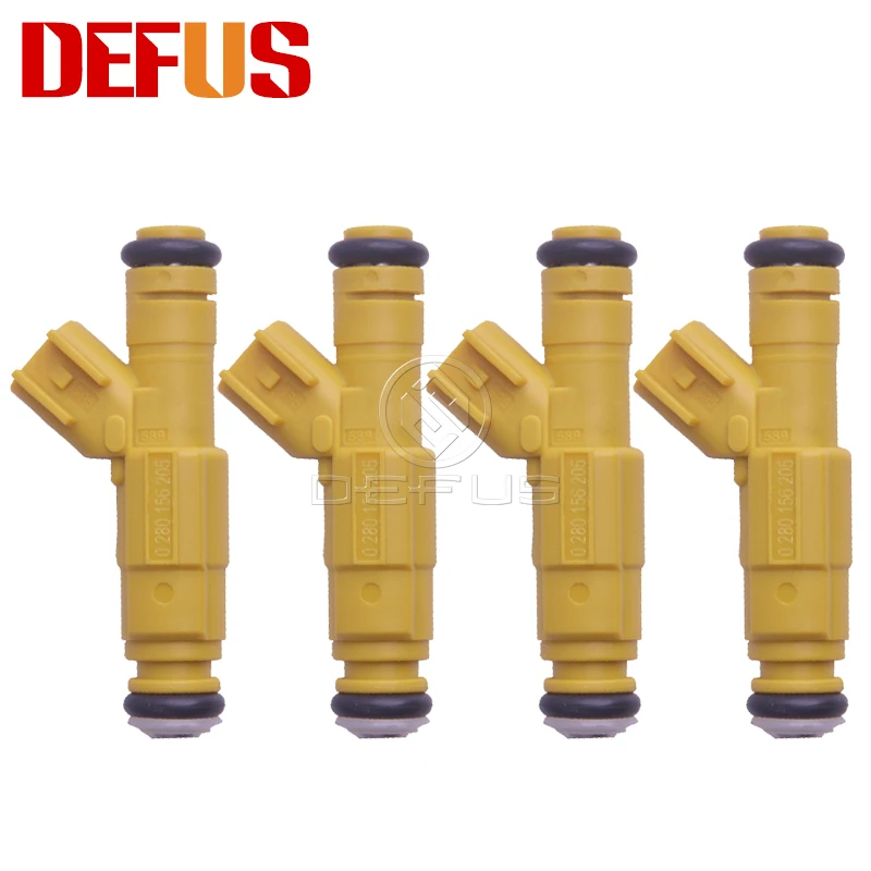 

DEFUS 4PCS OEM 0280156205 Fuel Injector For Ford Ranger 2004-2005 2.3L l4 Mazda B2300 2005-2006 2.3L l4 Brand New High Quality