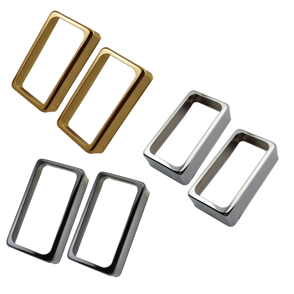 Cubiertas de pastilla Humbucker de latón abierto, piezas de repuesto para guitarra eléctrica, accesorios, 2 piezas