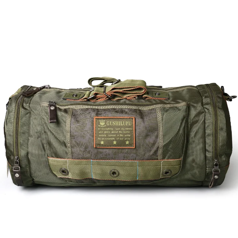 RuilTravel bags Men's Camouflage Travel Bag Folding Oxford Cloth Bag Protects Portable Waterproof Shoulder Leisure Bags