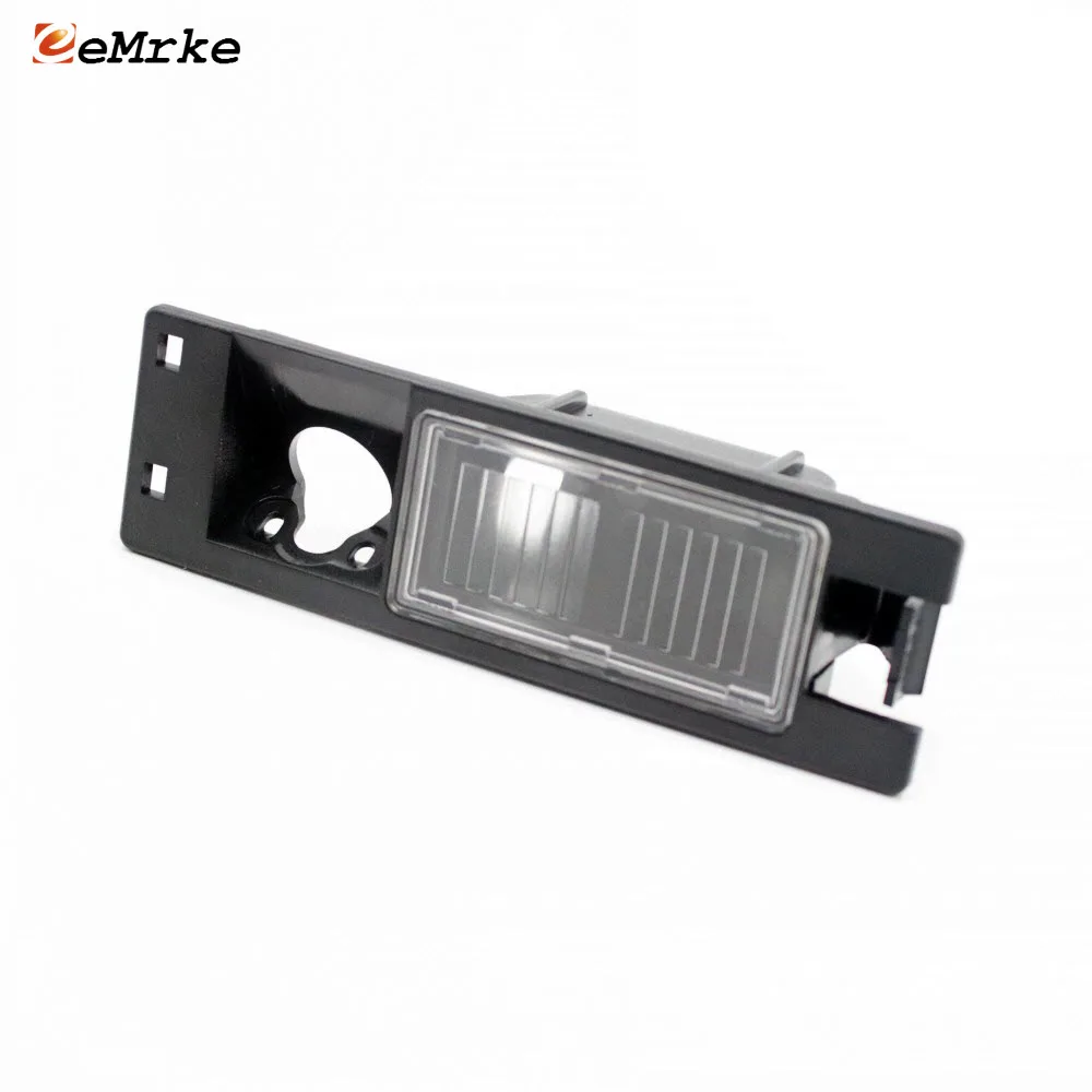 EEMRKE Car Camera Bracket License Plate Lights Housing for Holden Volt 2011 2012 2013 2014 2015 2016 2017 2018 - Black Color