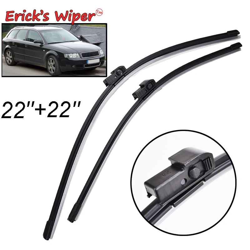 Erick\'s Wiper Front Wiper Blades For Audi A4 B6 8E 8H October 2000 - Nov. 2003 Windshield Windscreen Window Rain Brushes 22\