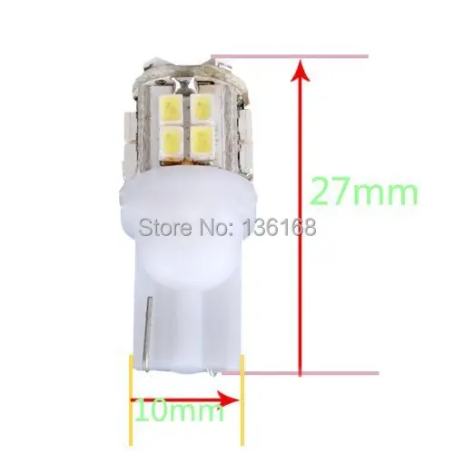 Free Shipping 10x T10 501 194 W5W Veilleuse 20 LED 1210 SMD Blanc  Voiture Ampoule Lampe lumiere