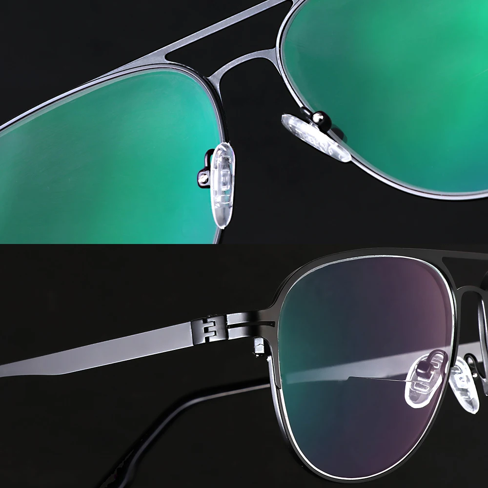 Transition Photochromic Bifocal Reading Glasses Optical Hyperopia Metal Frame UV400 Sunglasses