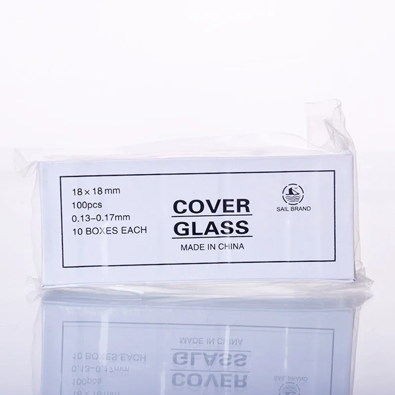 

1000pcs square microscope cover glass,Size 18*18mm/20*20mm/22*22mm/24*24mm,Thick 0.13-0.17mm,10 boxes each