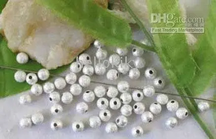 3000PCS Silver Color plate stardust spacer beads 5mm M3303