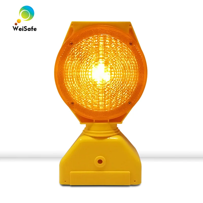 Nuevo diseño, precio de fábrica, LED de alto brillo, luz de advertencia de barricada de tráfico amarilla con energía Solar, semáforo LED