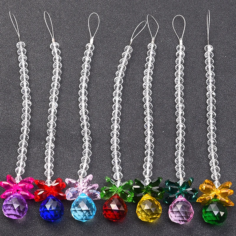 7PCS Hanging Crystal Suncatcher Window ornament Feng Shui Decoration Rainbow Maker