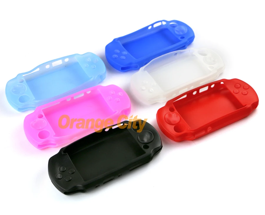 1PC Silicone Case For PSP E1000 Silicone Cover For PSP E 1000 Soft Sleeve Slicon Case Colors