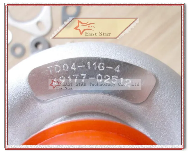 Turbo TD04 49177-02512 49177-02513 28200-42540 49177-07612 MR355225 MD194845 For Mitsubishi Pajero L200 2.5L 4D56 4D56Q Water C view 5