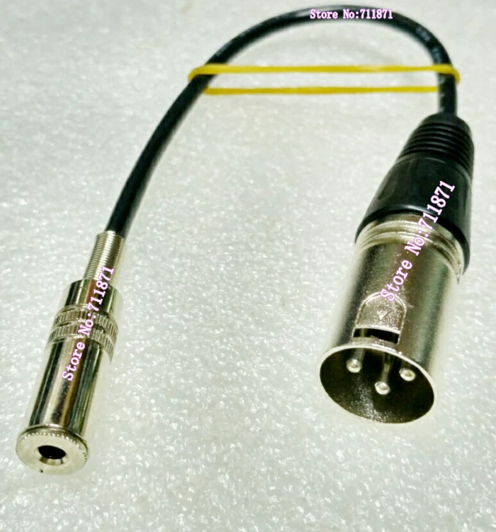 Cable de audio XLR de 3.5 mm, hembra a macho, línea de audio XLR de 3 pines, cable de audio XLR CANNON de 3.5 mm
