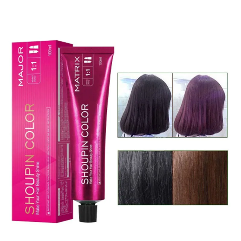 Ange Aile Professional Semi Permanent Hair Dye Odorless No Stimulation Ammonia Free Colorful Dyes Hair Coloring Ointment Cream