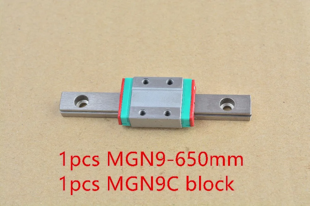 

MR9 9mm linear rail guide MGN9 length 650mm with MGN9C or MGN9H block miniature motion way 1pcs