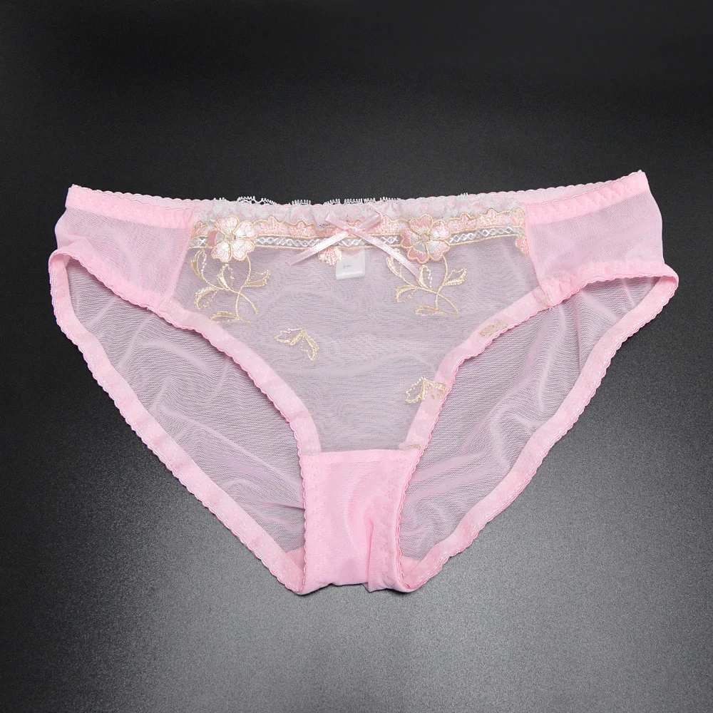 YANDW women bra panty Sales Separated ultra thin transparent lace bralette sexy set embroidery Floral plus size black pink white