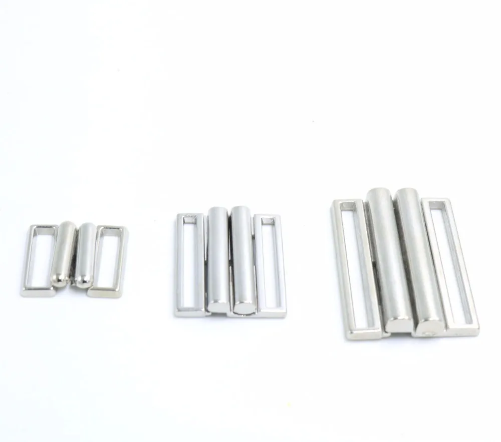 20 Set/lotto 13 Millimetri/22 Millimetri/31 M Mestiere Argento Del Metallo di Rettangolo Nastro di Chiusura Gancio E Chiusura in Vita extender da