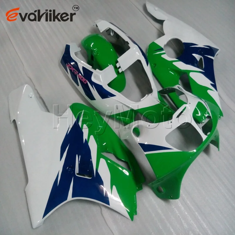 ABS Plastic fairing for ZXR400 1991 1992 1993 1994 1995 1996 white green ZXR 400 91 92 93 94 95 96 motorcycle panels