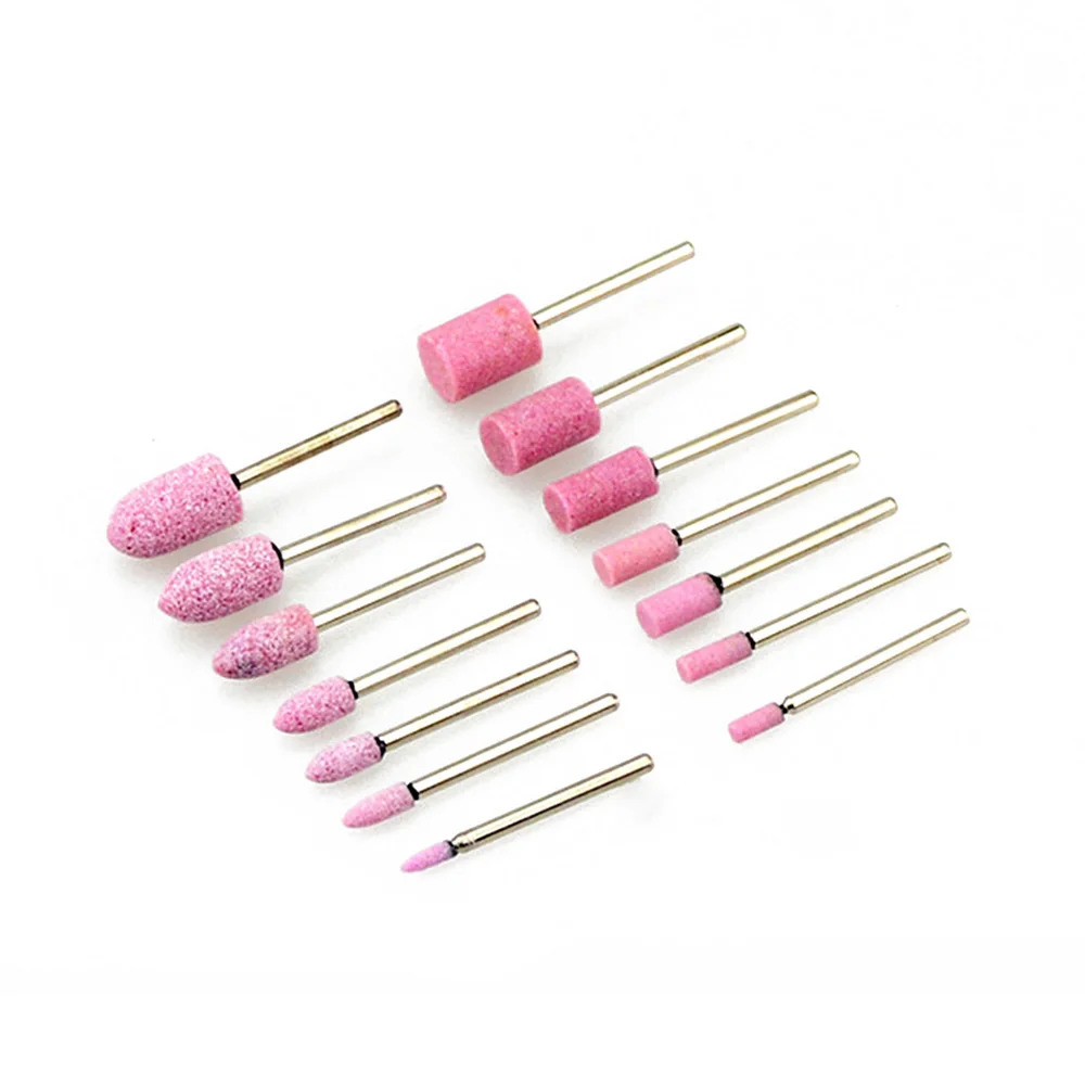 10Pcs Mandrel Mounted Stone Points Electric Grinding Accessories Polishing Head Wheel Tool For Dremel Rotary Power Tools