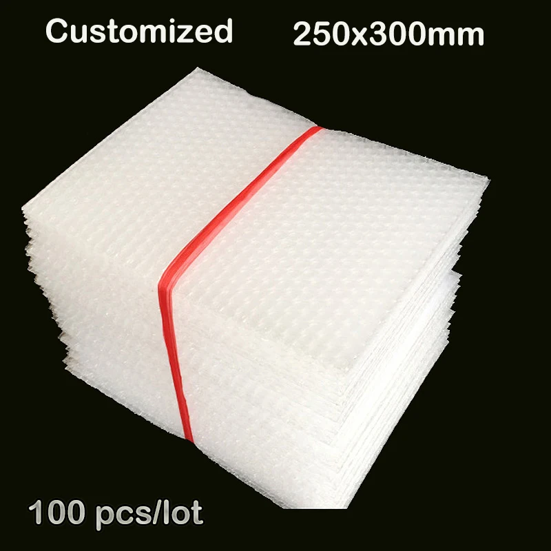 Free Shipping 250x300mm 100 Pieces/Lot Bubble Envelopes Wrap Bags Pouches packaging PE Mailer Packing package