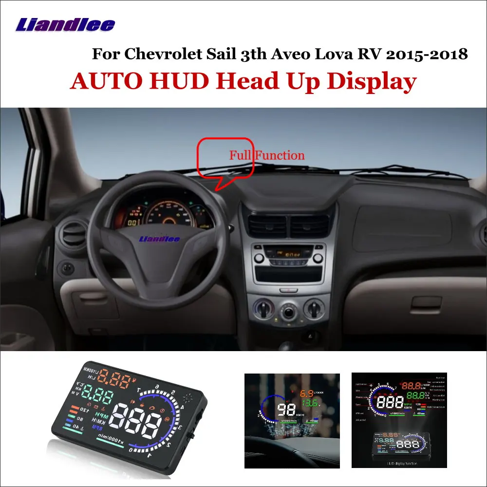 

Liandlee For Chevrolet Sail 3th Aveo Lova RV 2015-2018 Safe Driving Screen OBD Car HUD Head Up Display Projector Windshield