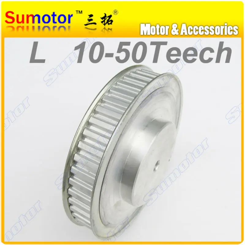 

L50T Bore no larger than 16.2mm 50Teeth Pitch 3/8" 9.525mm Synchronous Belt Timing Pulleys wheel for 3D printer CNC Engraving