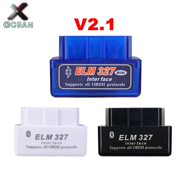 EM327 Bluetooth V2.1 OBD OBD2 CAN-BUS Protocol Works Android/PC ELM 327 V2.1 Professional Diagnostic Scanner Free Shipping to RU