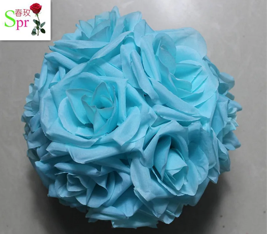 

SPR Bride holding ball-14 color-15cm 10pcs/lot wedding kissing flower ball party decoraion Hotel Arcade ornaments