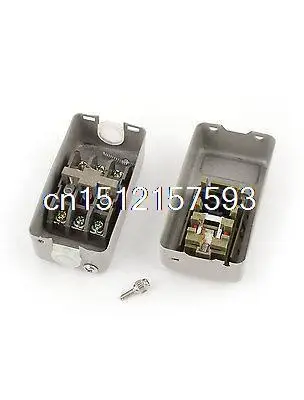 AC380V 10A 1.5KW 3P 3 Phase Metal Plate Latching Push Button Switch BS211B